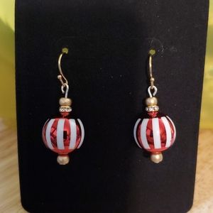 Christmas ornament earrings NWOT